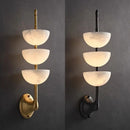 Axyaa Vintage French Marble Copper Wall Lamp