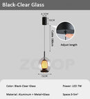 Axyaa Nordic Glass Chandelier LED Pendant Light for Dining Room Kitchen Restaurant