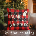 Axyaa Gnome Christmas Pillow Cover for Sofa, Bedroom, Car - Cozy Holiday Decor