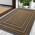 Axyaa Low Profile Outdoor Rubber Mat Heavy Duty Non Slip Indoor Doormat