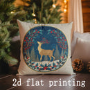 Christmas-themed Digital Printed Pillow Covers by Axyaa - Perfect for Sofa, Bedroom, Car