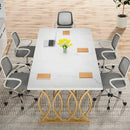 Axyaa Executive Desk: 63" Modern Business Furniture & Conference Table