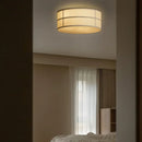 Axyaa Wabi Sabi Cloth Pendant Light: Retro Round Ceiling Light for Home & Hospitality