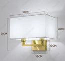 Axyaa LED Fabric Wall Lampshade for Bedroom Bedside Lighting