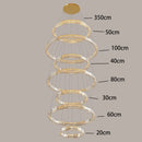 Axyaa Crystal Chandelier Stair Pendant Lamp Living Room Pendant Lights Home Decor Lighting