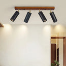 Axyaa 3 Head LED Spotlights Black Cave Stone Tube Ceiling Lamps