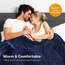 Axyaa Electric Heated Blanket Queen Size 84 x 90 - 6 Heat Levels