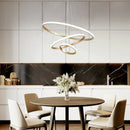 Axyaa Modern Luxury LED Pendant Chandelier - Black, Gold, White - Dining Living Room