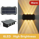 Axyaa Outdoor Solar Wall Lamp - Waterproof Up/Down Light for Porch, Balcony, Garden