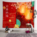 Axyaa Chinese New Year Tapestry Blessings Good Luck Spring Festival Decor
