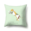 Axyaa Woodland Animal Cushion Cover: Bear Deer Pillow Case for Home Decor