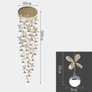 Axyaa Crystal LED Chandeliers for Living Room Dining Room Lighting