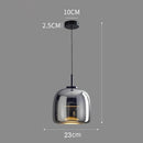 Axyaa Glass Dining Room Pendant Lamp for Stylish Nordic Home Decor