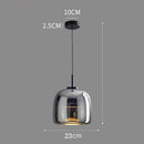 Axyaa Nordic Glass Pendant Chandelier for Dining Room & Living Room