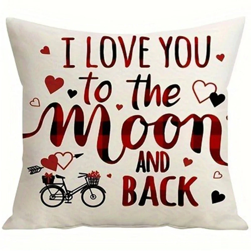 Axyaa Love Tree Balloon Rose Pillowcase - Home Sofa Cushion Cover