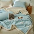 Axyaa Soy Fiber Double-Layer Summer Quilt Set - Breathable & Washable