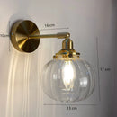Axyaa Glass Wall Sconce Lamp Modern LED Wall Lights Fixture