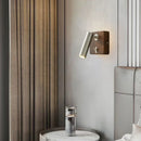 Axyaa Switch Wall Lamp: Gold Silver Brass Wooden Lighting for Bedroom Reading Office