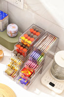 Axyaa Acrylic Coffee & Tea Storage Organizer Box - Dustproof Capsule Drawer Container