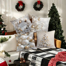 Axyaa Winter Christmas Tree Ball Pillowcase - Home Decor festive accent