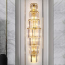 Axyaa Crystal Stainless Steel Wall Lamp for Modern Luxury Décor
