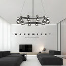Axyaa Glass Chandelier: Nordic Luxury Ceiling Light for Living Room & Bedroom