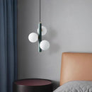 Axyaa Marble Glass Ball Pendant Light: Modern Designer Ceiling Decor for Living Room