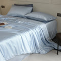 Axyaa Mulberry Silk Bedding Set Duvet Cover Flat Sheet Pillowcase Twin King Queen Size