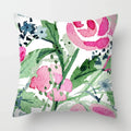 Tropical Plants Parrot Feather Cushion Cover for Sofa by Axyaa
