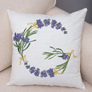 Axyaa Lavender Letter Sofa Cushion Cover for Home Car Living Room Bedroom Decor