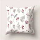 Tropical Cactus Flower Cat Print Pillow Cover 45X45CM for Home Sofa Chair