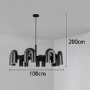 Axyaa LED Pendant Chandeliers for Modern Home Decor Staircase Lighting