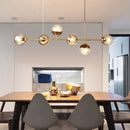 Axyaa Glass Pendant Lamp, Modern Nordic Industrial Lighting Fixtures for Dinning, Living Room