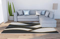 Axyaa Geometric Plaid Striped Print Carpet for Home Living Room and Bedroom Decor