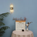 Axyaa Crystal Wall Lamp for Living Room Bedroom TV Background Sconce