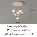 Axyaa Minimalist LED Restaurant Pendant Light for Modern Nordic Interior Lighting Fixtures