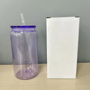Axyaa Colorful Plastic Cup Lid Set for Can Shaped Iced Coffee & Juice Mugs