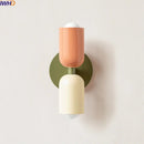 Axyaa Colorful Iron LED Wall Lights Double Heads Modern Bedside Lamp