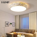 Axyaa LED Ceiling Light: Remote Dimmable Modern Chandelier for Bedroom, Living Room & Hallway