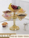 Axyaa Multi-Layer Fruit & Snack Tray for High-End Living Room Coffee Table