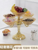 Axyaa Multi-Layer Fruit & Snack Tray for High-End Living Room Coffee Table