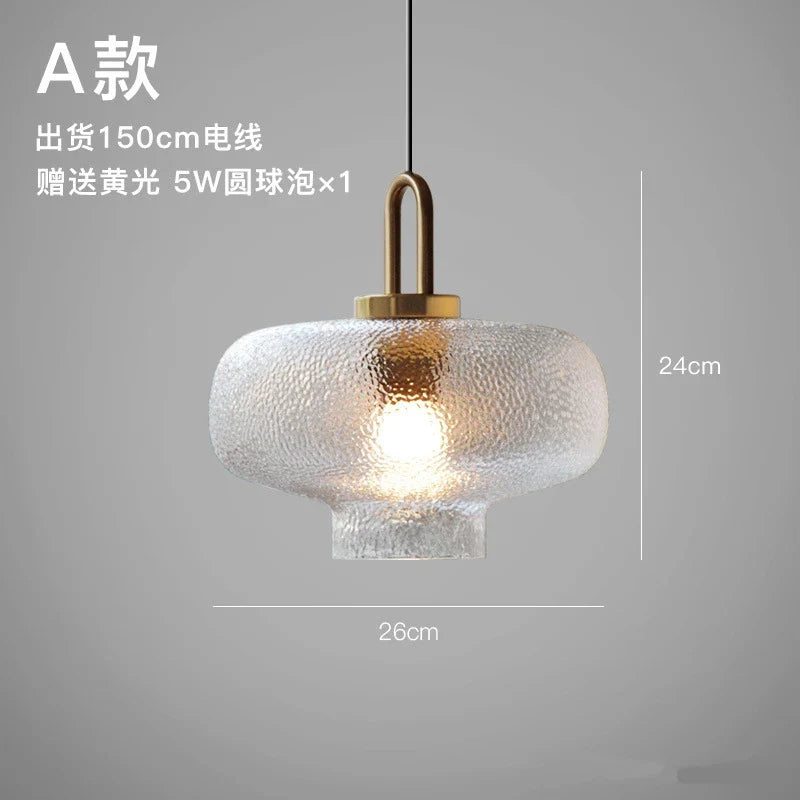 Nordic LED Glass Pendant Lights by Axyaa for Living Room Kitchen Bedroom Loft Decor