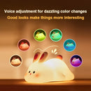Axyaa Bunny Touch Sensor Night Light: USB Rechargeable LED Lamp for Children's Toy