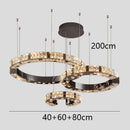 Axyaa Crystal Chandelier Dining Room Pendant Lamp Luxury Ceiling Light