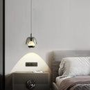 Axyaa Black Gold LED Pendant Light for Bedrooms & Living Rooms