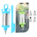 Axyaa Stainless Steel Cookie Decorating Gun Set Pastry Syringe Baking Tools