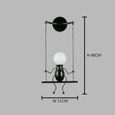 Axyaa Cute Doll Wall Light for Bedroom - LED Indoor Sconce Home Decors