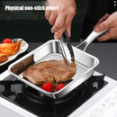 Axyaa Stainless Steel Tamagoyaki Omelette Pan Non-stick Skillet Pot