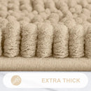 Axyaa Chenille Bath Mat - Absorbent & Non-Slip Plush Shaggy Bathroom Rug