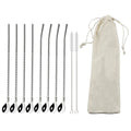 Axyaa Stainless Steel Reusable Colorful Straw Spoon for Cocktails and Coffee